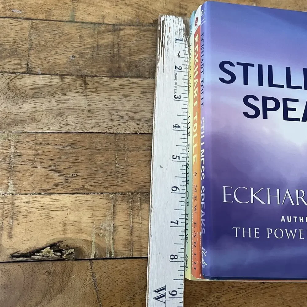 Eckhart Tolle 3 Book Lot Practicing Spiritual Self Help